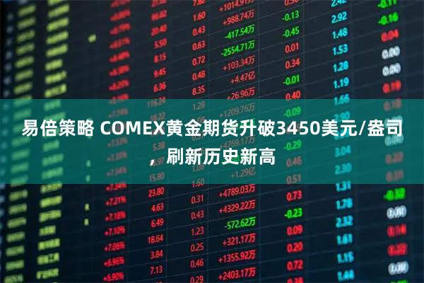 易倍策略 COMEX黄金期货升破3450美元/盎司，刷新历史新高